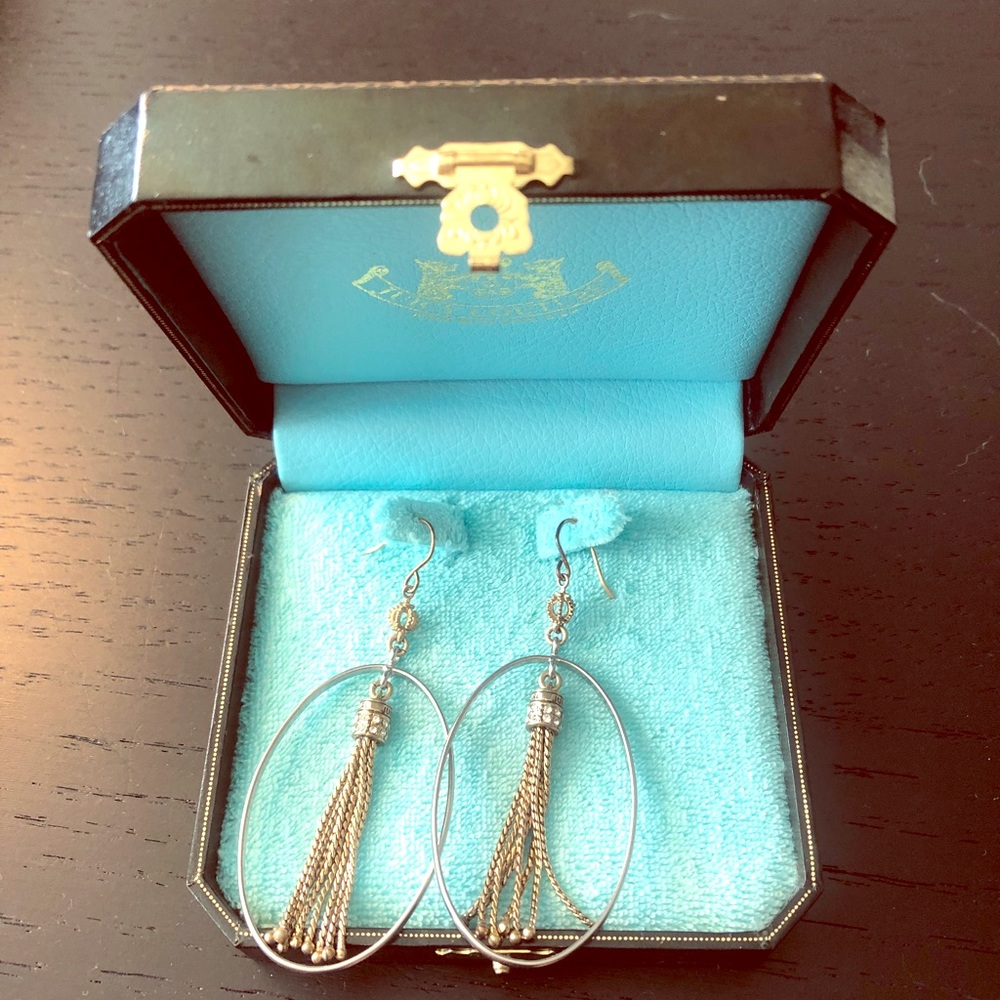Juicy Couture Mixed Metal Hoop Earrings